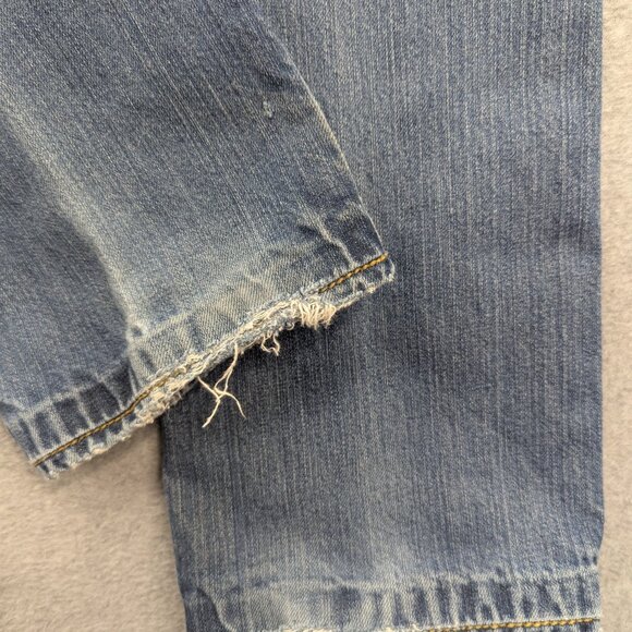 True Religion Jeans Mens 30 Straight Made in USA Distressed Zip Fly Horseshoe - Picture 13 of 16